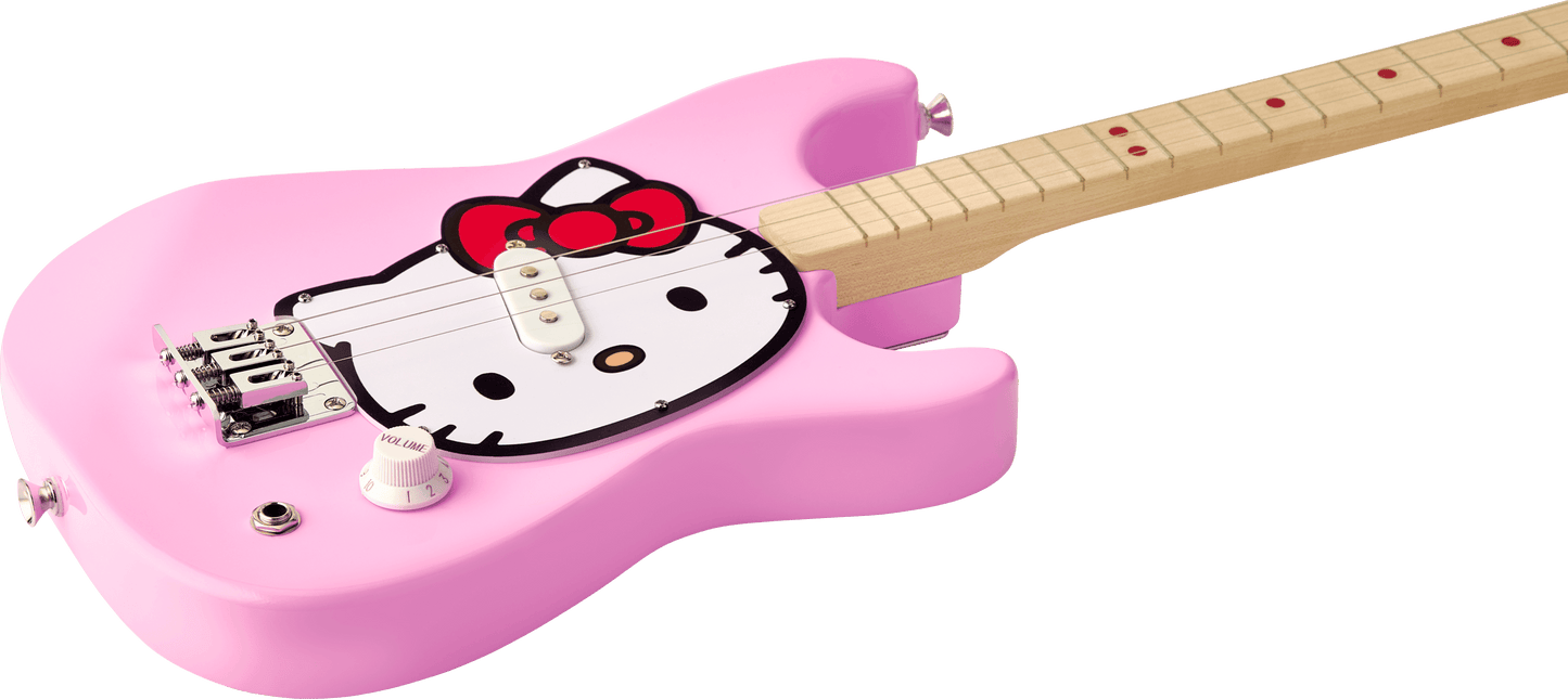 Fender® x Loog® x Hello Kitty® Stratocaster® 3-String Children's Guitar