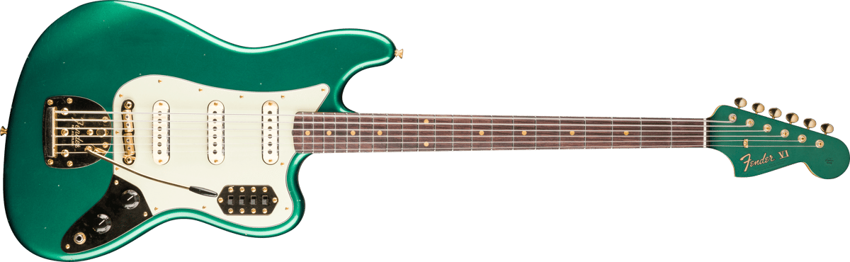 ベース Fender bass vi 1966 Bass VI Journeyman Relic® with Gold Closet Classic Hardware