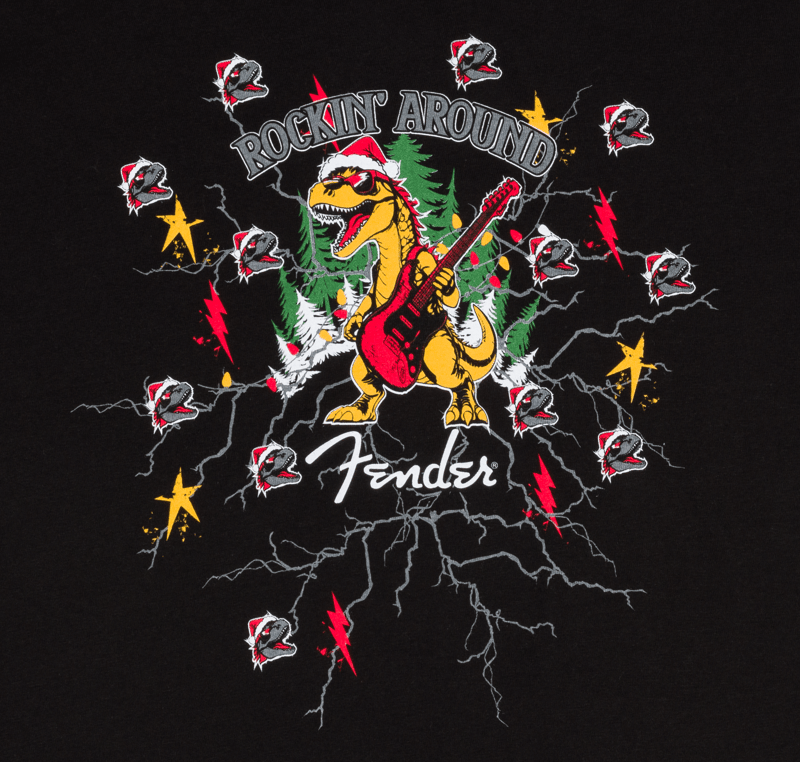2025 Ugly Christmas Dinosaur Tee – Fender