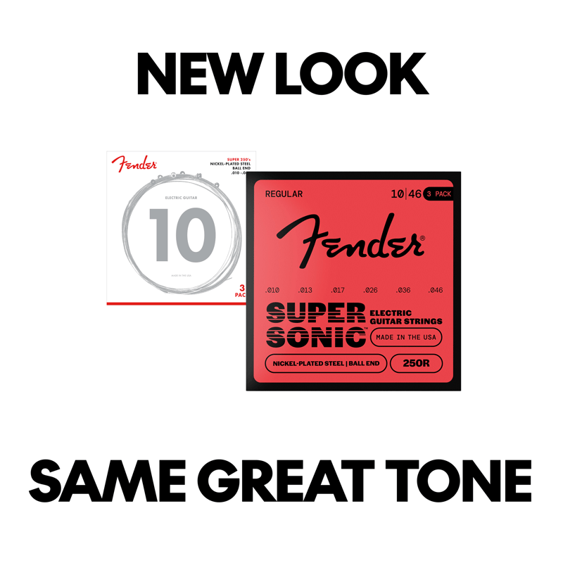 SuperSonic™ 250 Nickel-Plated Steel Guitar Strings (3-Pack) – Fender