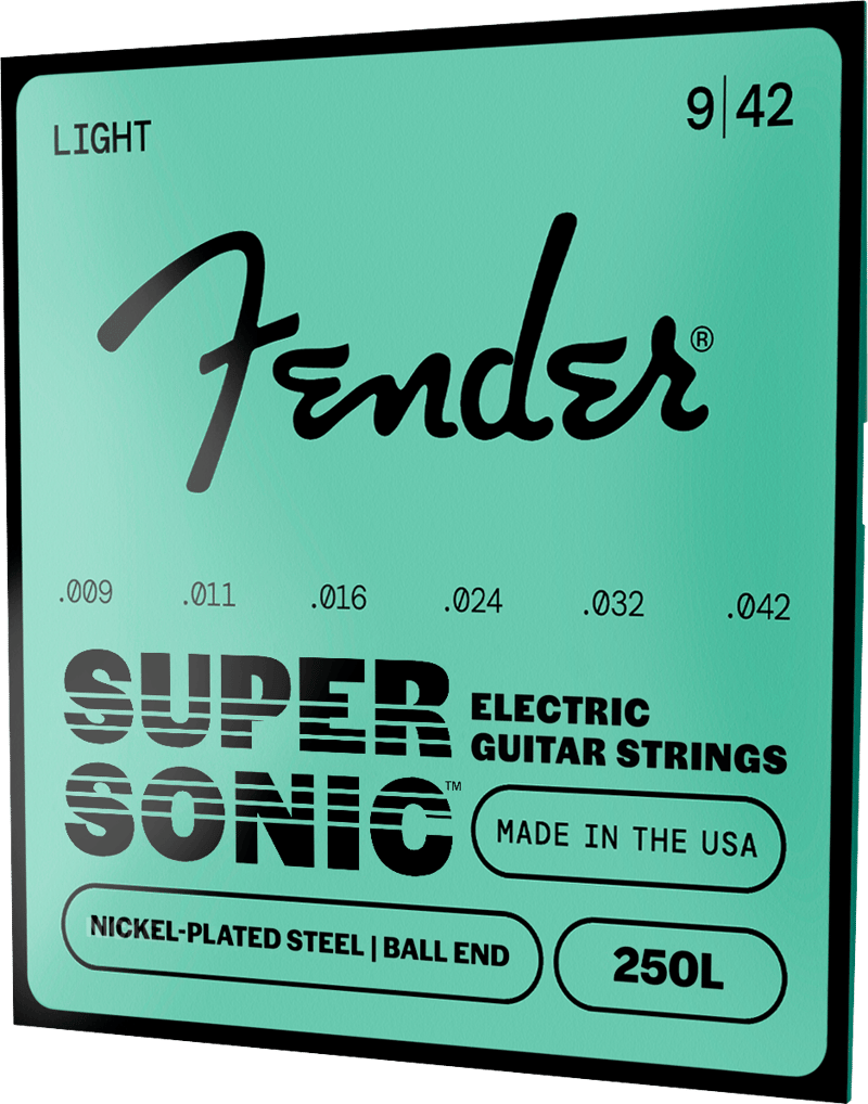 SuperSonic™ 250 Nickel-Plated Steel Guitar Strings – Fender
