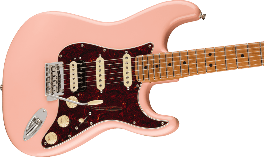 Limited Edition Player Stratocaster® HSS Roasted Neck, Shell Pink