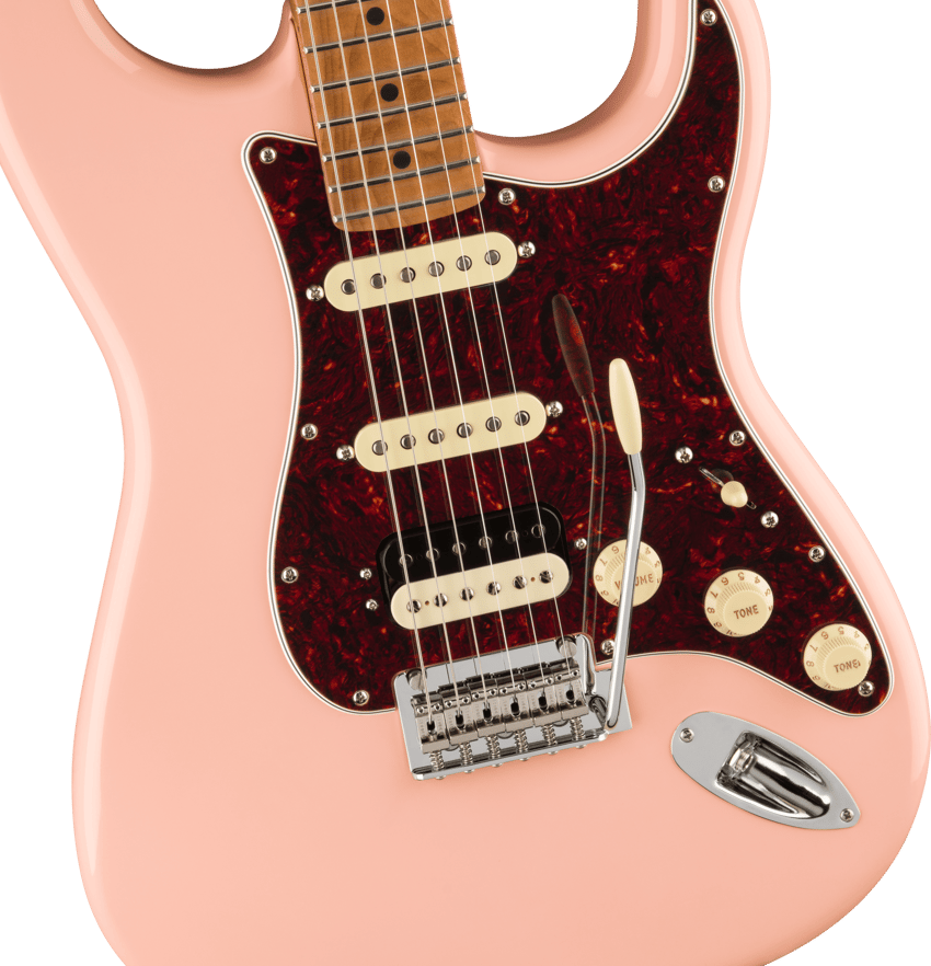 Limited Edition Player Stratocaster® HSS Roasted Neck, Shell Pink