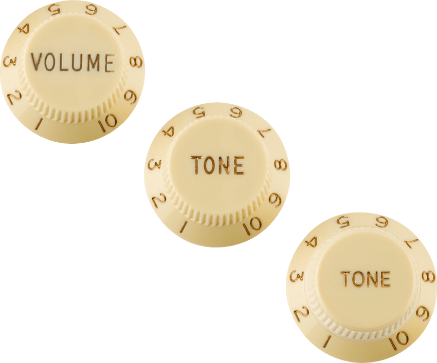 コンポーネントストラト Stratocaster Knob Set- Left-Handed – Fender