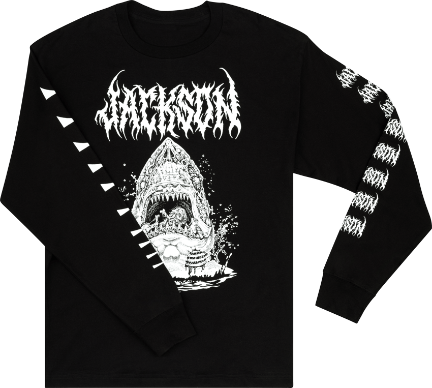 Jackson Sharkrot, L/S T-shirt, Black – Jacksonguitars.com