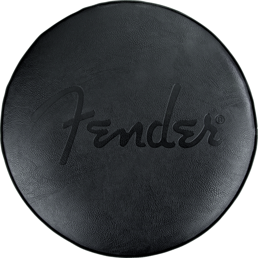 Fender® Embossed Black Logo Barstool, Black