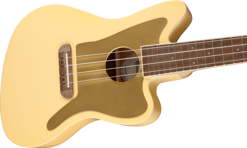 Limited Edition Fullerton Jazzmaster® Uke, Vintage White – Fender