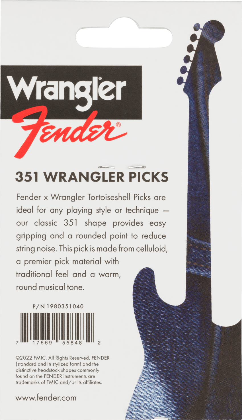 Fender® x Wrangler® Celluloid Picks