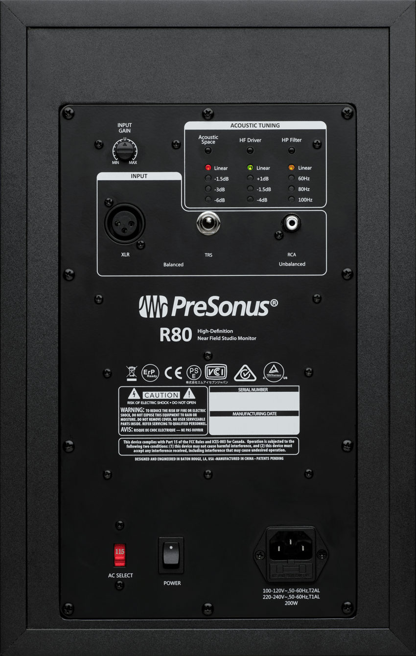 R80 Studio Monitor – PreSonus