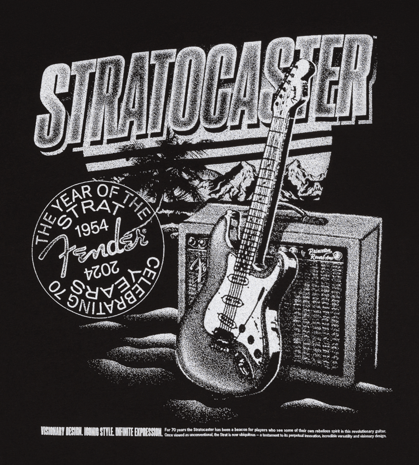 Stratocaster™ 70th Anniversary Badge Tee – Fender