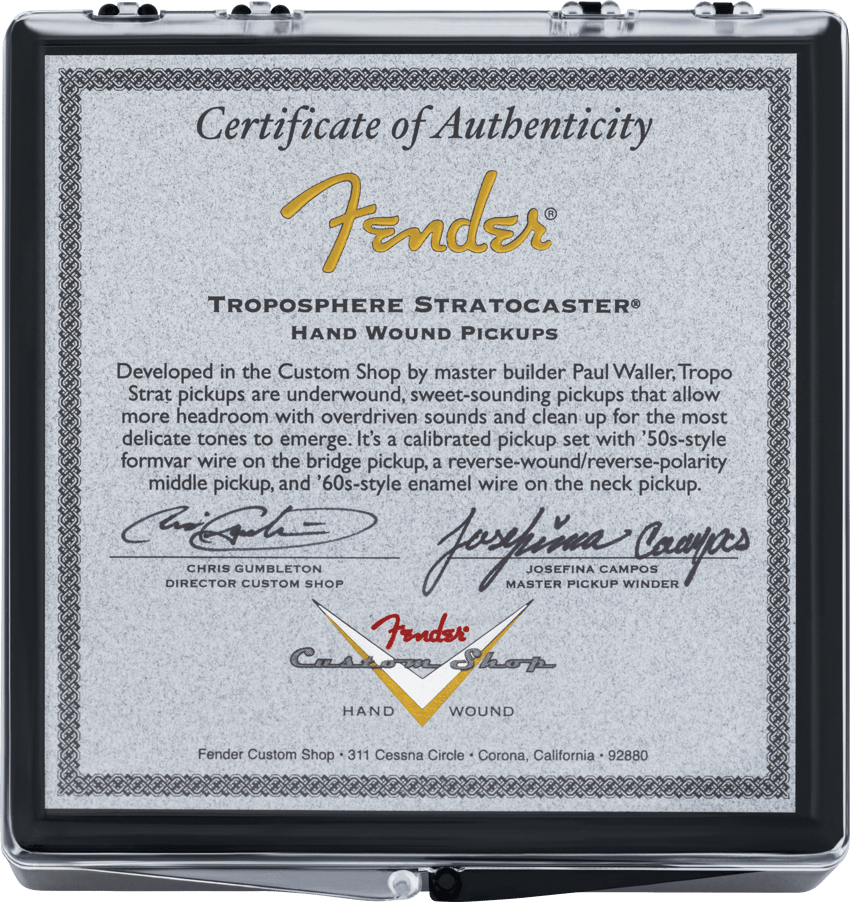 Josefina Handwound Troposphere Stratocaster® Pickups – Fender