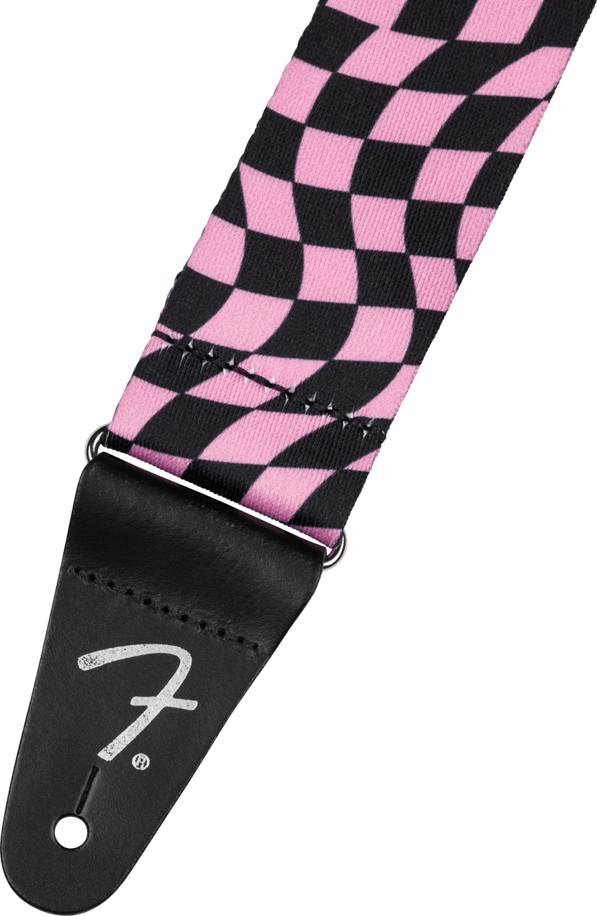 Wavy Checkerboard Polyester Strap – Fender
