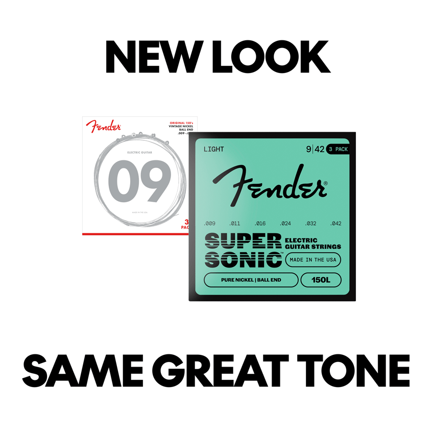 SuperSonic™ 250 Nickel-Plated Steel Guitar Strings (3-Pack) – Fender