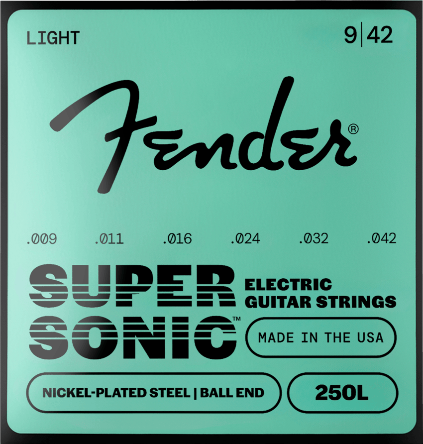 SuperSonic™ 250 Nickel-Plated Steel Guitar Strings (3-Pack) – Fender