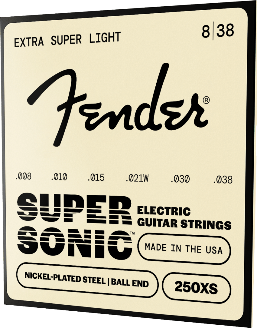 SuperSonic™ 250 Nickel-Plated Steel Guitar Strings – Fender
