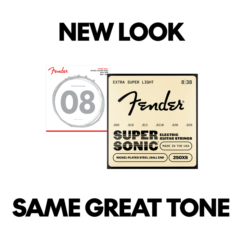 SuperSonic™ 250 Nickel-Plated Steel Guitar Strings – Fender