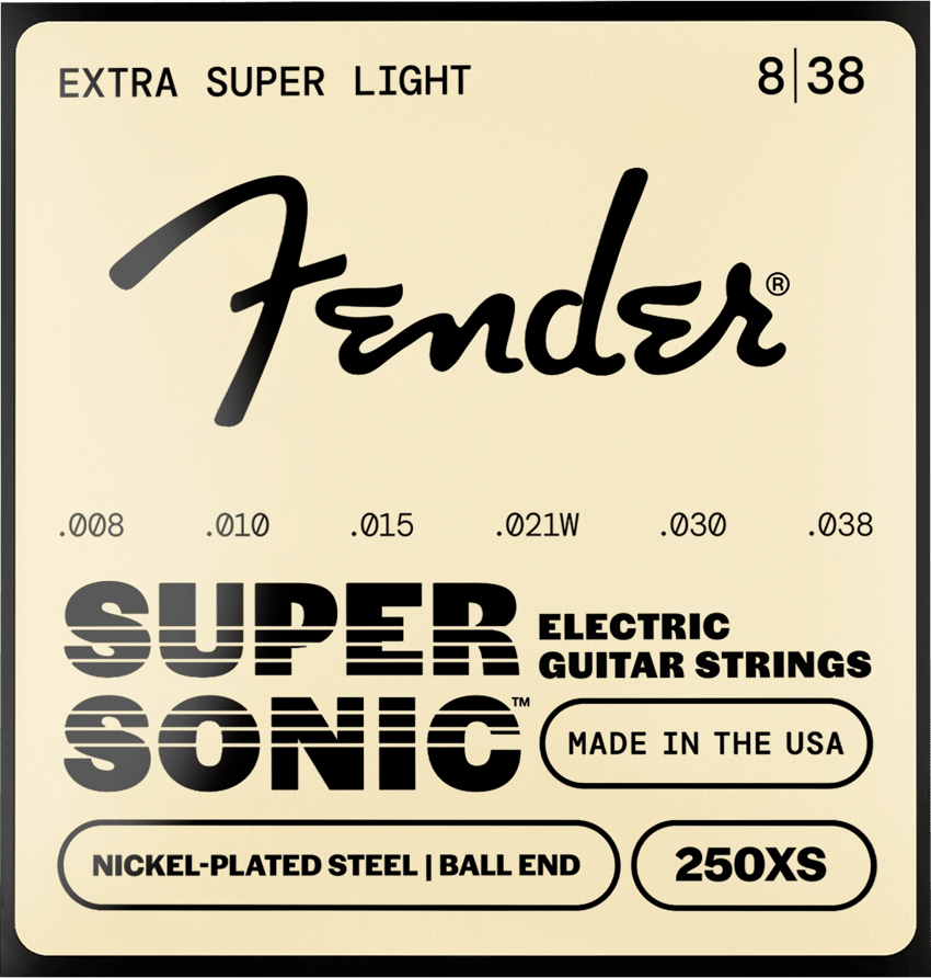 SuperSonic™ 250 Nickel-Plated Steel Guitar Strings – Fender