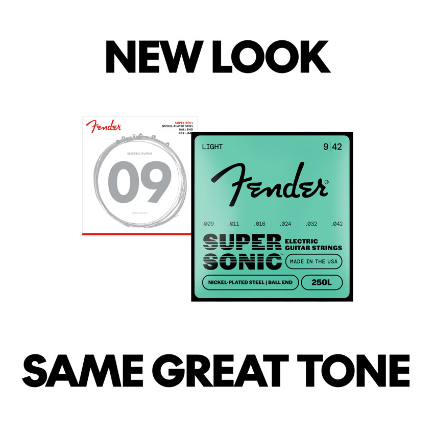 SuperSonic™ 250 Nickel-Plated Steel Guitar Strings – Fender