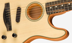 Limited Edition American Acoustasonic® Telecaster®, Channel-Bound Neck, Aqua Teal Innovations Fender