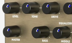Downtown Express Bass Multi-Effect Pedal REGLER MIT LED-BELEUCHTUNG