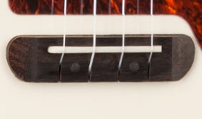 Limited Edition Fullerton Jazzmaster® Uke, Vintage White NO-TIE BRIDGE