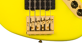 MonoNeon Jazz Bass® V GOLD HiMASS™ BRIDGE AND HARDWARE