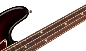 American Vintage II 1966 Jazz Bass® ROUND LAM PALISANDER-GRIFFBRETT MIT 7.25” RADIUS