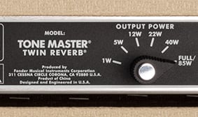 Tone Master® Twin Reverb® Blonde 6-WAY POWER ATTENUATOR SWITCH
