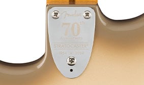 70th Anniversary Vintera® II Antigua Stratocaster® 70TH ANNIVERSARY STRATOCASTER NECK PLATE
