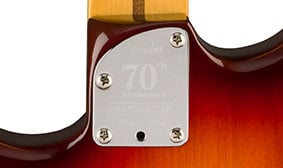 70th Anniversary American Professional II Stratocaster® 70TH ANNIVERSARY STRATOCASTER NECK PLATE