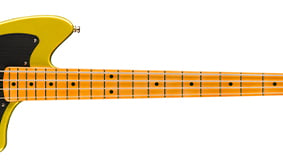 American Ultra II Meteora® Bass COMPOUND RADIUS EBONY OR QUARTERSAWN MAPLE FINGERBOARD, ULTRA ROLLED EDGES, LUMINLAY SIDE DOTS