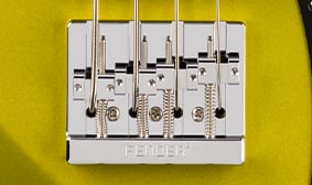 American Ultra II Meteora® Bass 4-SADDLE ADJUSTABLE HIMASS™ BRIDGE (STRING-THROUGH-BODY OR TOP-LOAD)