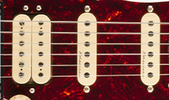 Player II Modified Stratocaster® HSS Floyd Rose® NEW PLAYER II HUMBUCKER AND NOISELESS SINGLE-COIL STRAT® PICKUPS