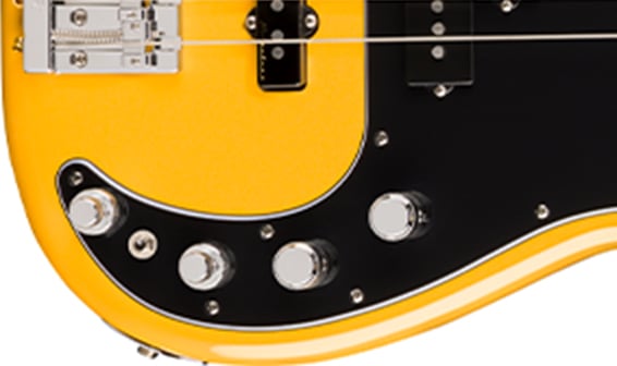 Player II Modified Active Precision Bass® VERNIEUWDE ACTIEVE VOORVERSTERKER MET PASSIEVE TOONREGELING EN 3-BAND EQ