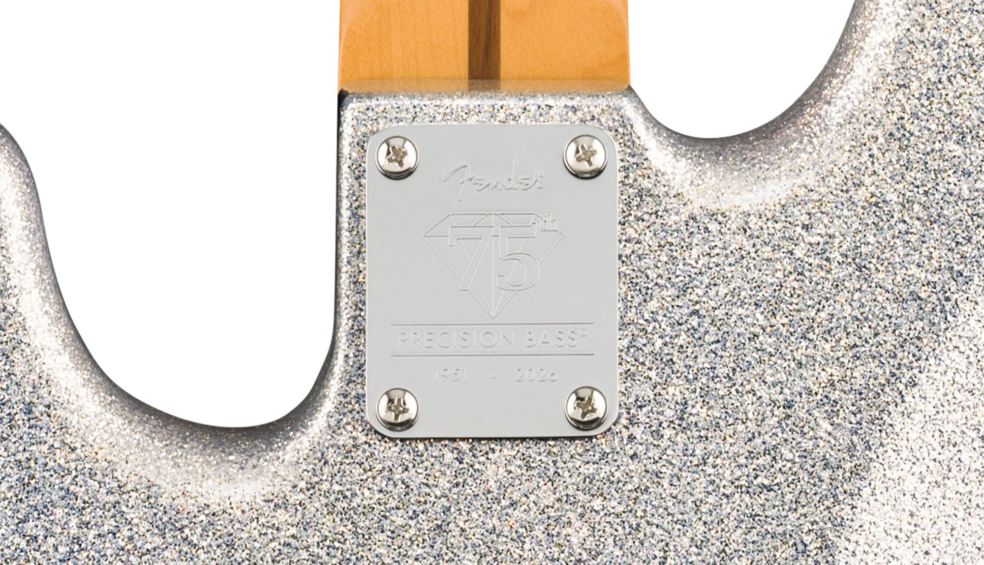 75th Anniversary Player II Precision Bass® COMMEMORATIVE 75TH ANNIVERSARY NECK PLATE