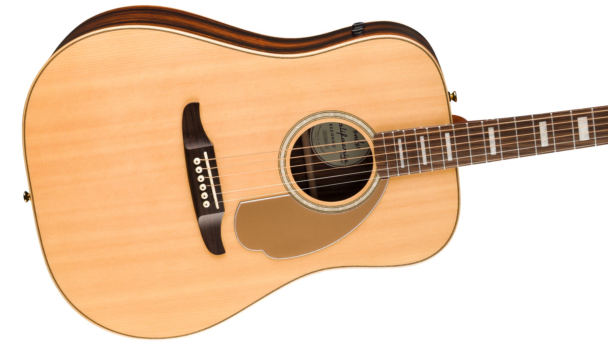 California Select Redondo™ E SOLID SITKA SPRUCE TOP WITH LAMINATE MACASSAR EBONY BACK AND SIDES