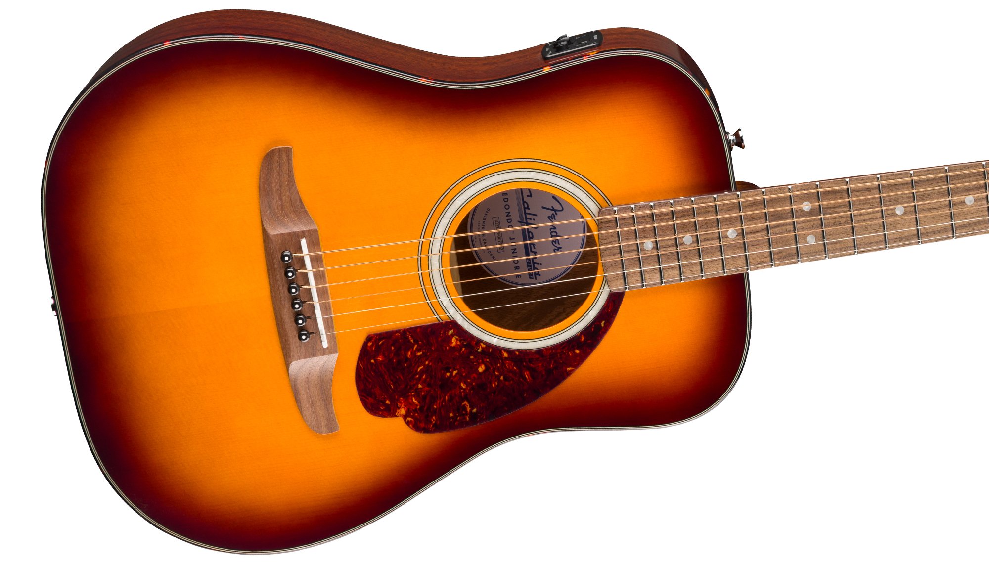 California Deluxe Redondo™ Jr. E SOLID SITKA SPRUCE TOP WITH LAMINATE MAHOGANY BACK AND SIDES