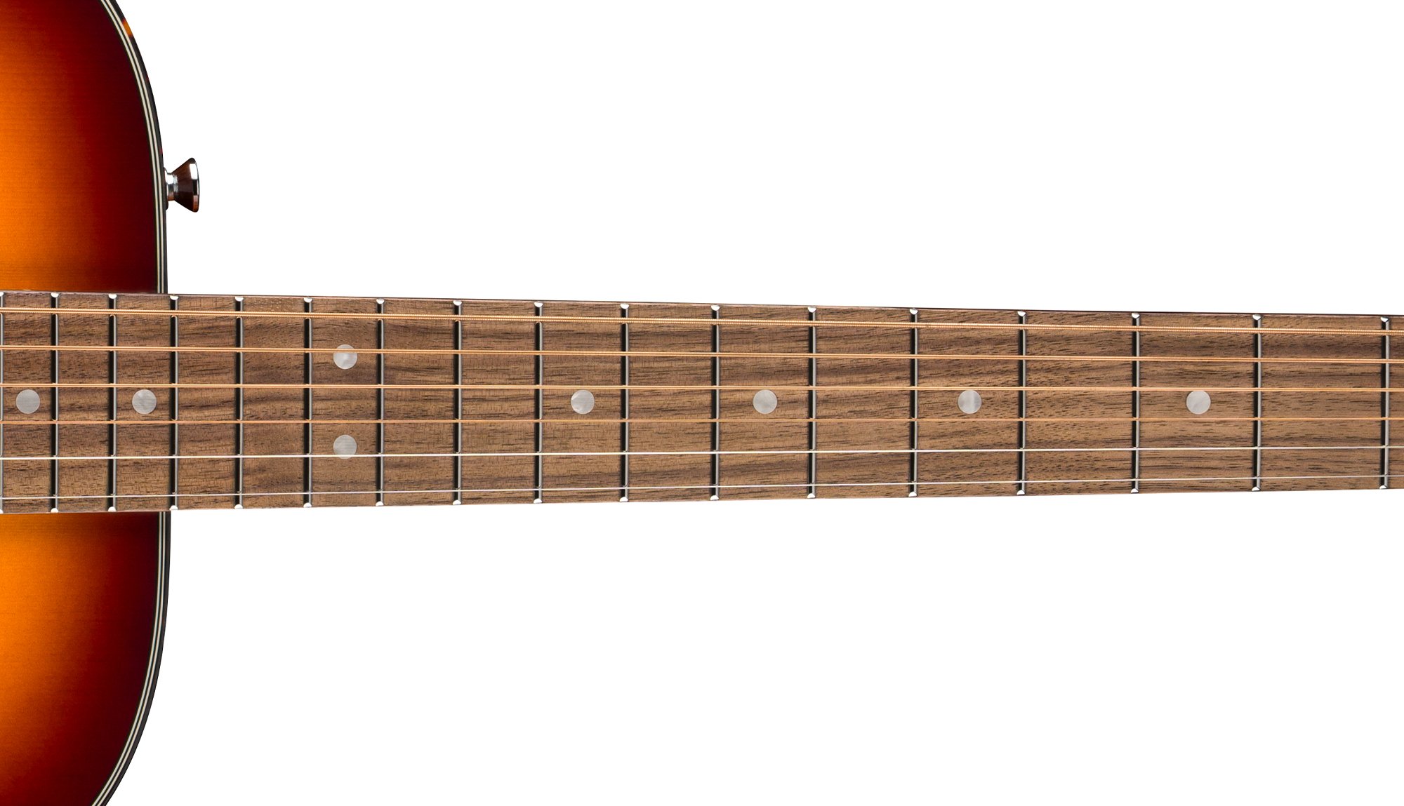 California Deluxe Redondo™ Jr. E 12”-RADIUS SATIN MAHOGANY C-SHAPED NECK WITH VINTAGE STYLE FRETS