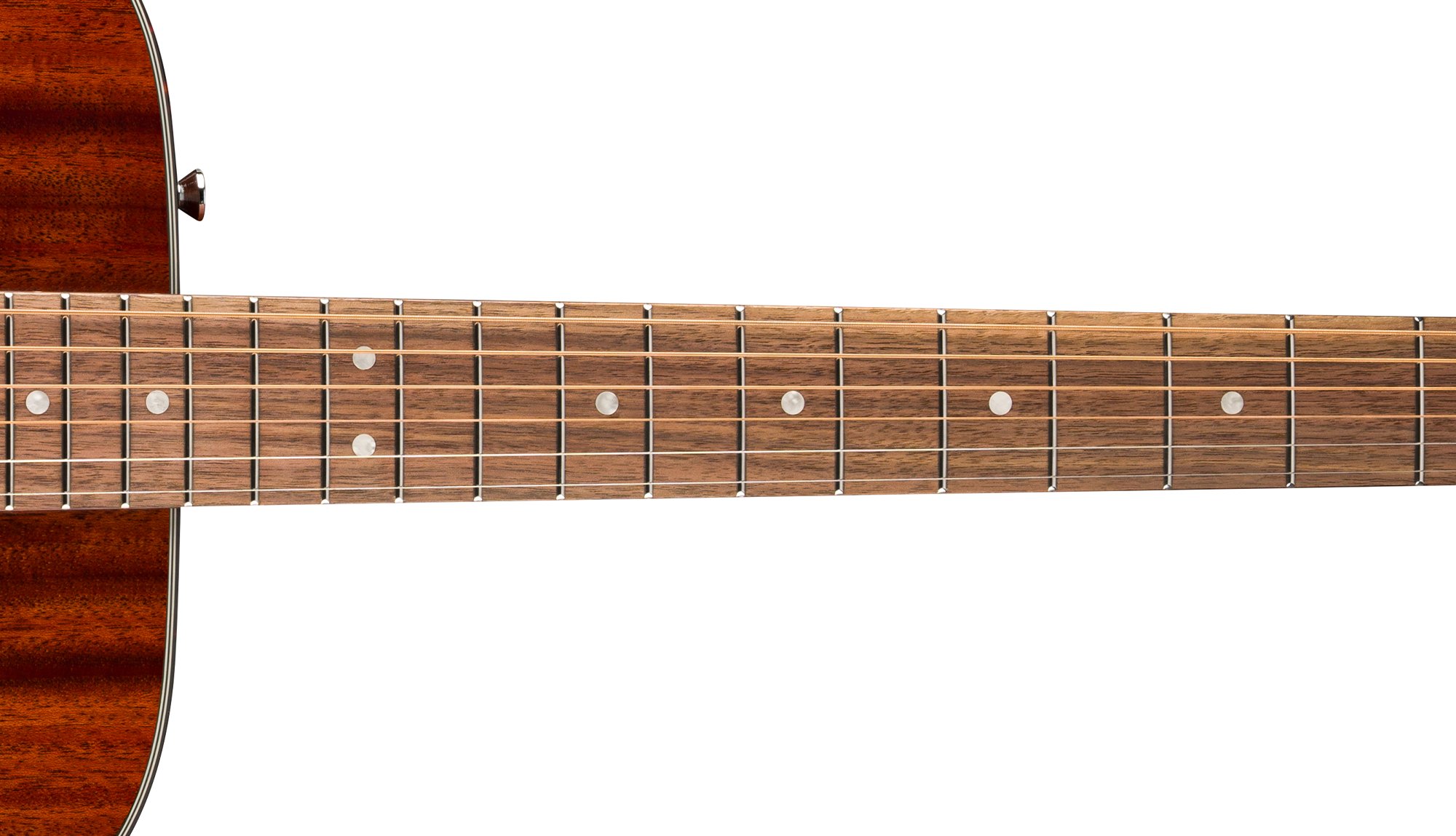 California Deluxe Redondo™ Mahogany 12”-RADIUS SATIN MAHOGANY C-SHAPED NECK WITH VINTAGE STYLE FRETS