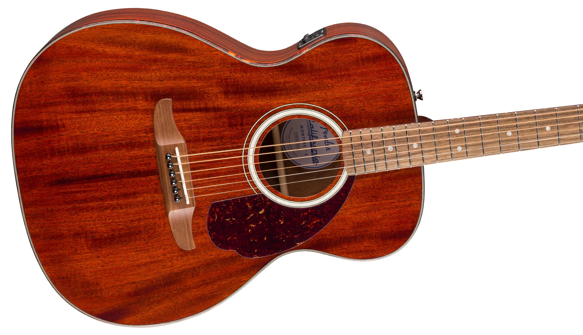 California Deluxe Monterey™ E Mahogany SOLID MAHOGANY TOP WITH LAMINATE MAHOGANY BACK AND SIDES