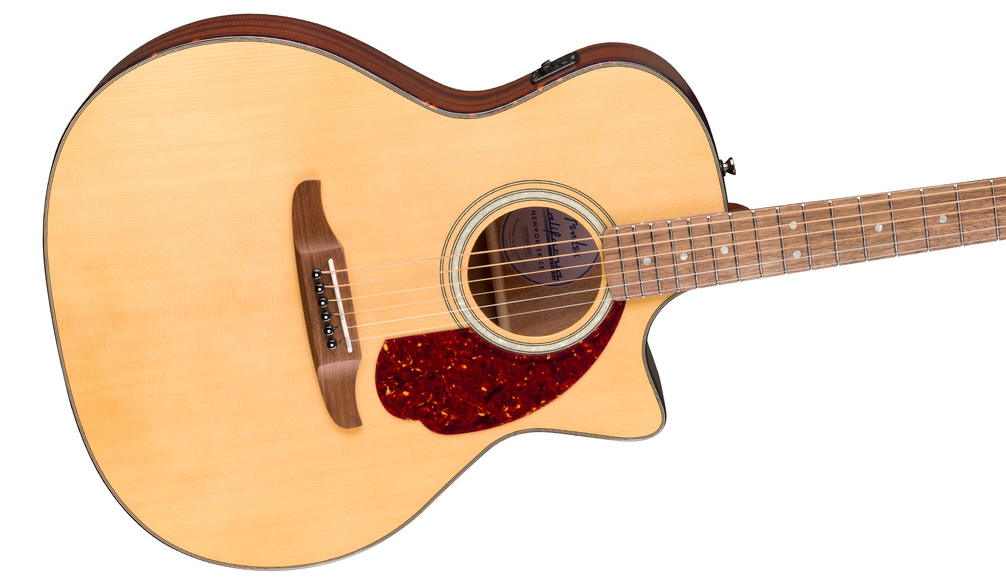 California Deluxe Newporter™ CE SOLID SITKA SPRUCE TOP WITH LAMINATE MAHOGANY BACK AND SIDES