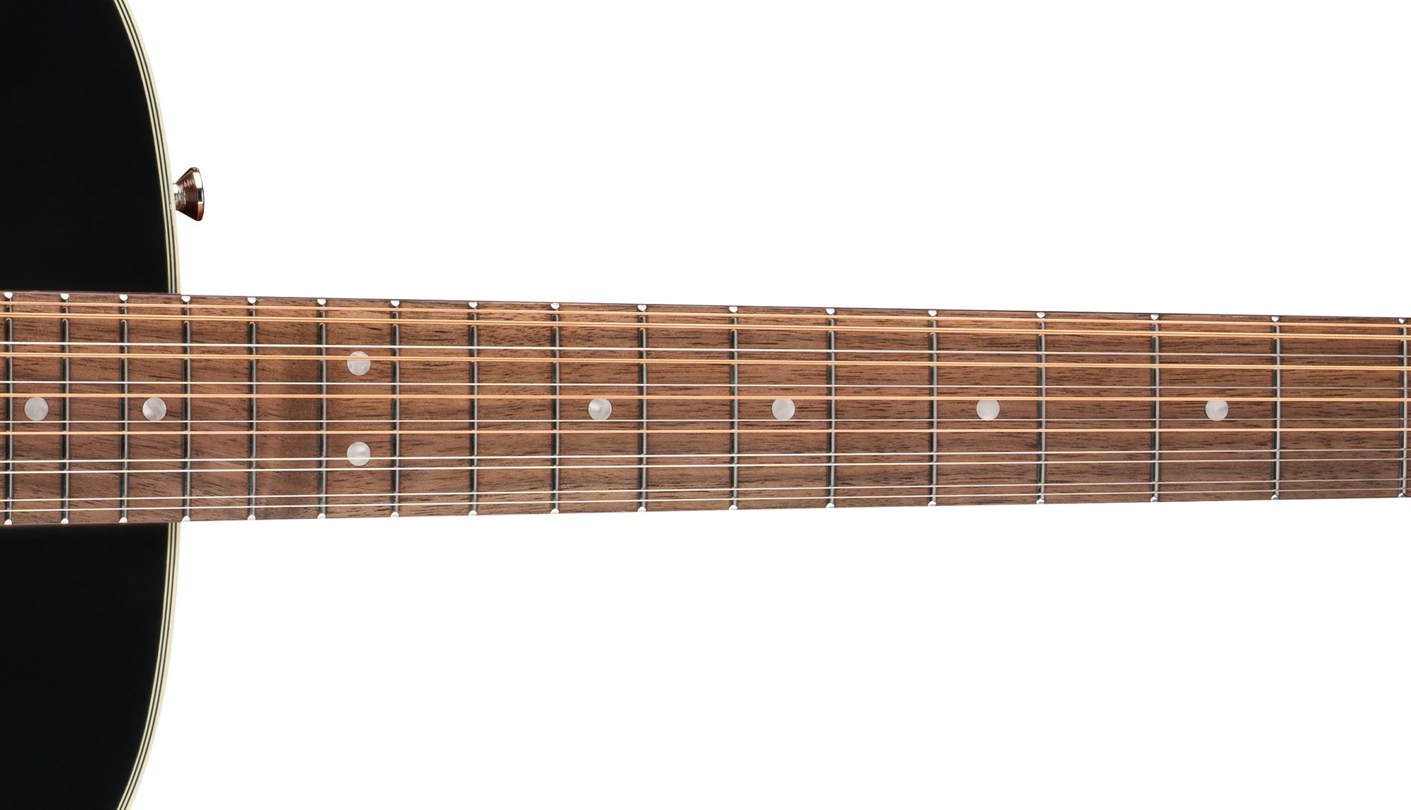 California Deluxe Villager™ E 12”-RADIUS SATIN MAHOGANY C-SHAPED NECK WITH VINTAGE STYLE FRETS