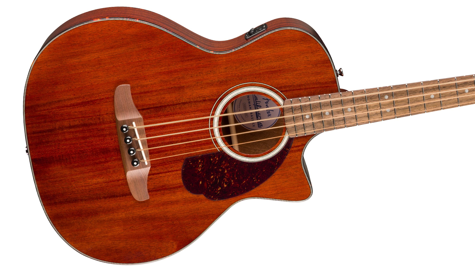 California Deluxe Kingman™ Bass CE Mahogany SOLID MAHOGANY TOP WITH LAMINATE MAHOGANY BACK AND SIDES