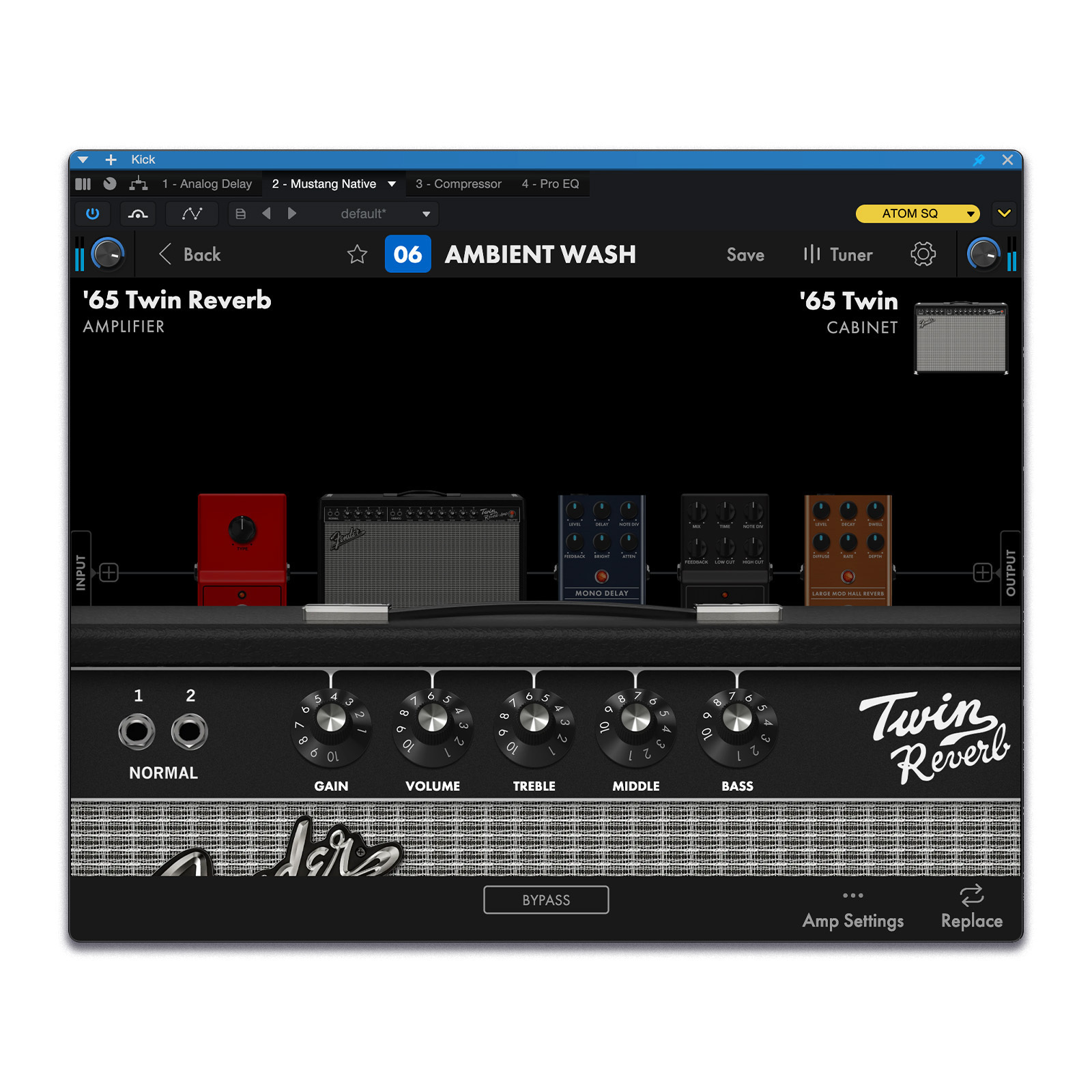 Fender Studio® Pro Fender Mustang Native Guitar & Fender Rumble Native Bass Plug-ins