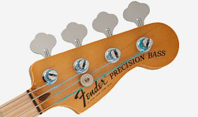 Steve Harris Precision Bass® Dark Tinted Headstock