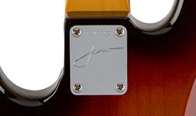 Jaco Pastorius Jazz Bass® Halsplaat met gestempelde handtekening