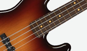 Jaco Pastorius Jazz Bass® Speciaal belijnd fretloze Pau Ferro-toets
