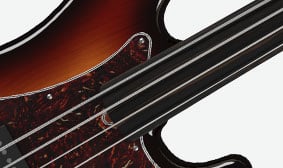 Tony Franklin Fretless Precision Bass® Fretless Ebony Fingerboard with No Fret Markers