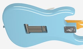 Eric Johnson Stratocaster® Rosewood No Back Tremolo Cover/Screw Holes