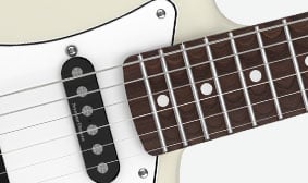 Ritchie Blackmore Stratocaster® Graduated Scalloped Fingerboard